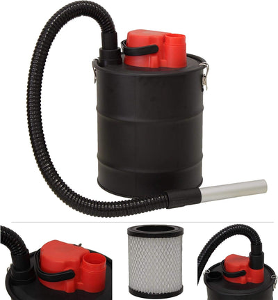 Grafner Aschesauger 20 Liter 1200 Watt mit HEPA-Filter und Saug- und Blasfunktion Kaminsauger Grills