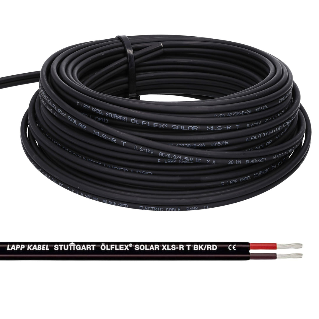 LappKabel Bund Lapp ÖLFLEX SOLAR XLS-R T BK/RD Solarkabel Zwillingsleitung 20m 2x2.5mm², 20m 2x2.5mm