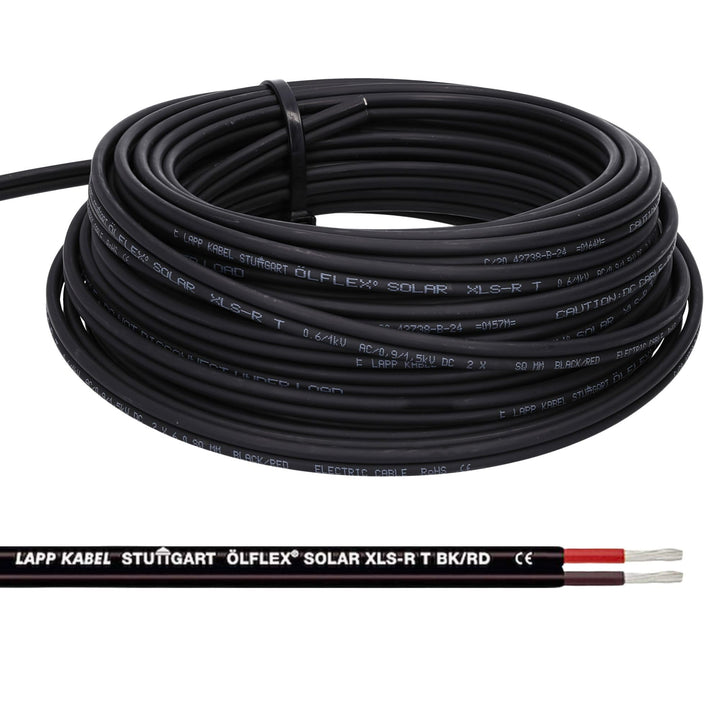 LappKabel Bund Lapp ÖLFLEX SOLAR XLS-R T BK/RD Solarkabel Zwillingsleitung 20m 2x2.5mm², 20m 2x2.5mm