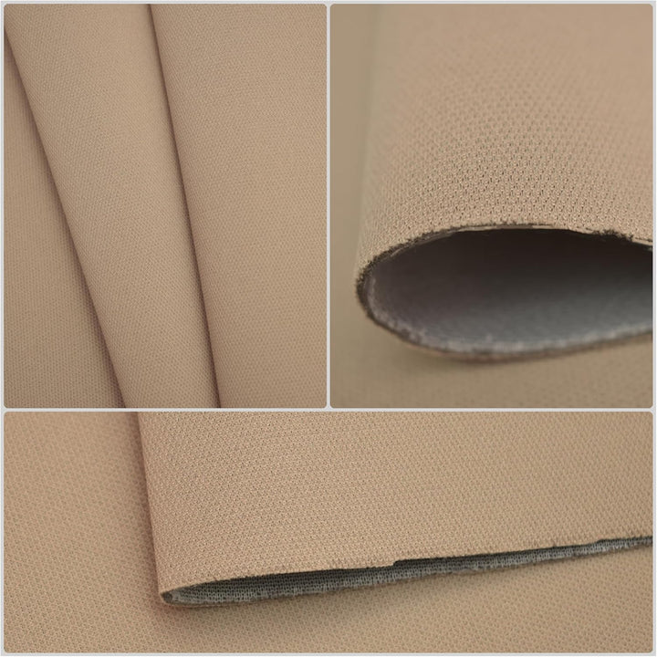 Autohimmelstoff Himmelstoff Dachhimmel Himmel mit 3mm Schaum und Netz Meterware (CP-004-Beige-3mm) |