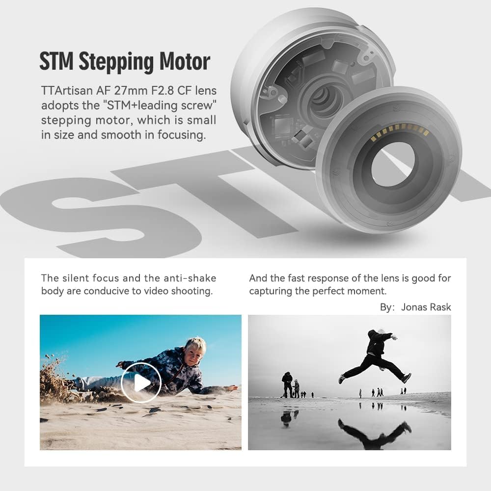 TTartisan APS-C AF 27mm F2.8 Autofokus-Objektiv für Fuji X Mount, Leichtes Design, Kompatibel mit Fu