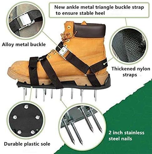 Hilif Rasenlüfter Schuhe Rasenbelüfterschuhe Rasenlüfter Sandalen Rasenlüfter Vertikutierer Rasenlüf