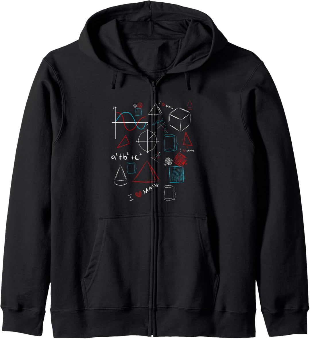 I Love Math - Mathematiker & Mathelehrer Formelsammlung Kapuzenjacke
