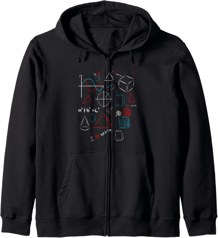 I Love Math - Mathematiker & Mathelehrer Formelsammlung Kapuzenjacke