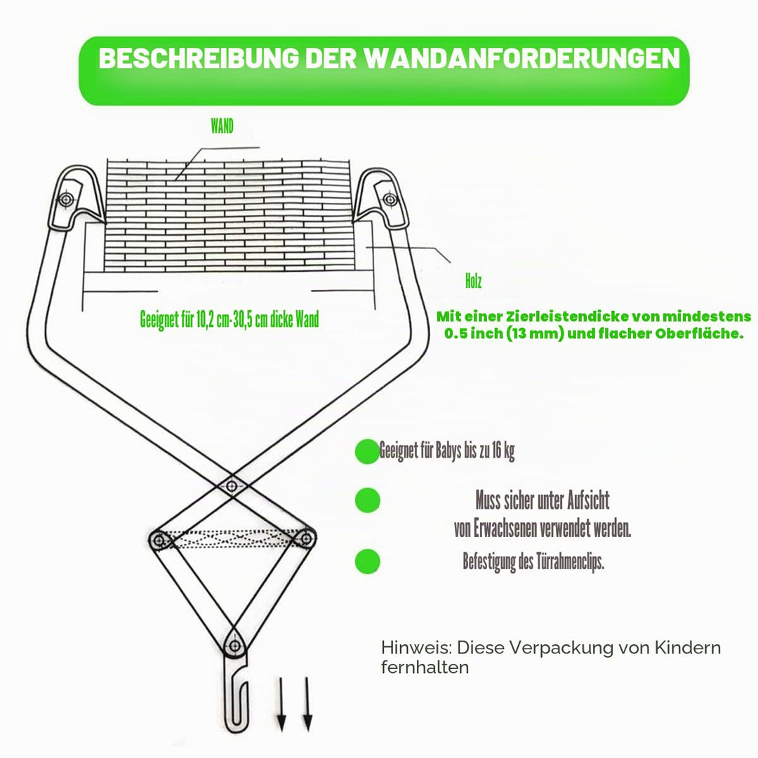 Baby-Türspringer und -wippe, Türschaukel, Sprungsitz, Übung, Kleinkind, 6-24 Monate, CPC &amp; CE-zertif