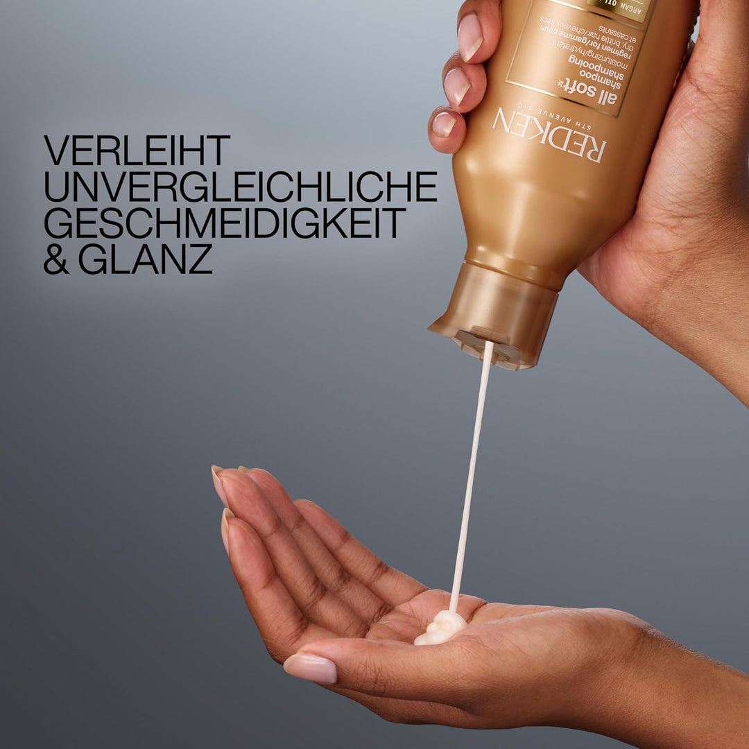 Redken Haarshampoo für trockenes und brüchiges Haar, Belebt und hydratisiert, Mit Omega-6 und Argan-