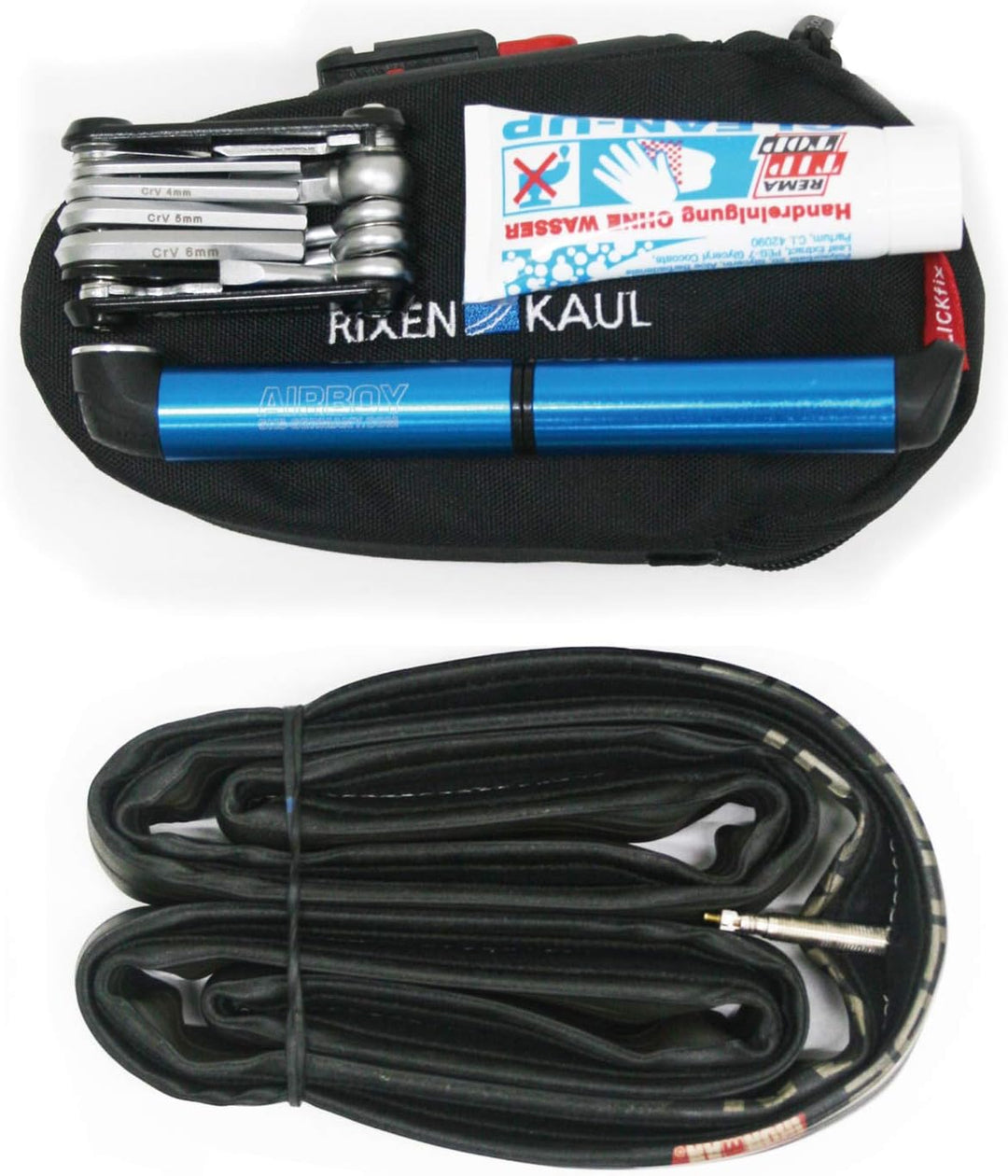 KlickFix Satteltasche Micro SL Plus mit Satteladapter Schwarz 20 x 7 x 10 cm, Schwarz 20 x 7 x 10 cm