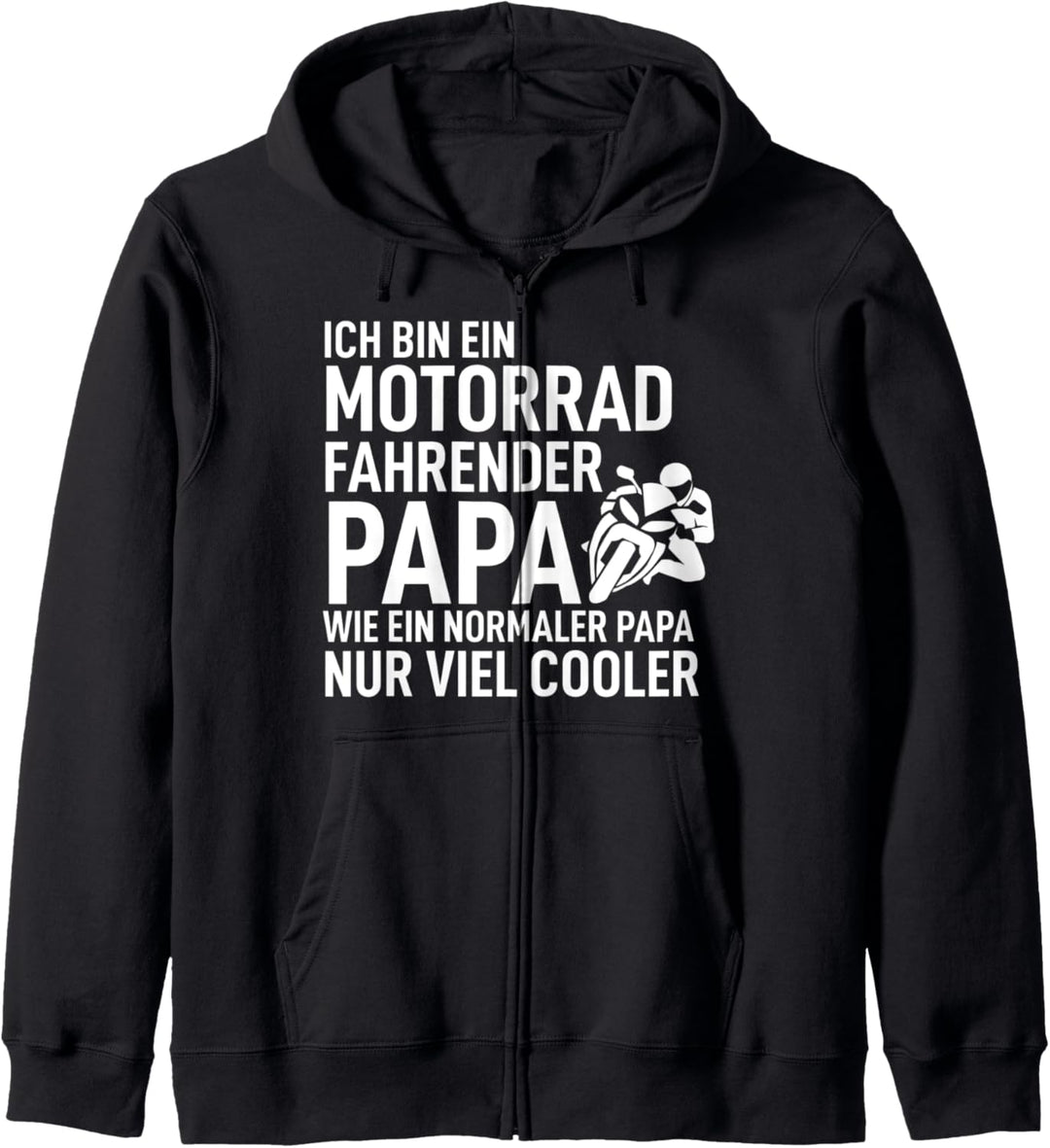 Ich bin ein Motorrad fahrender Papa Bester Dad der Welt Kapuzenjacke