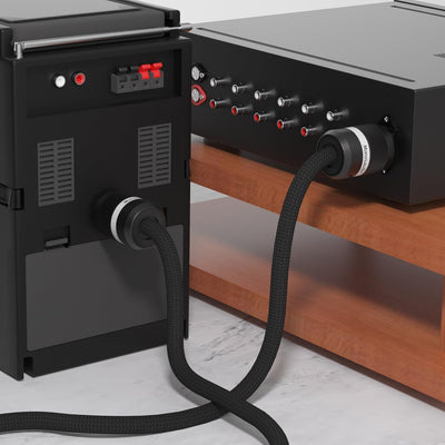 Monosaudio P903 HiFi Kaltgerätekabel 1,5M Kupferabschirmung, 2 polig High End OFC Audiophil Stromkab