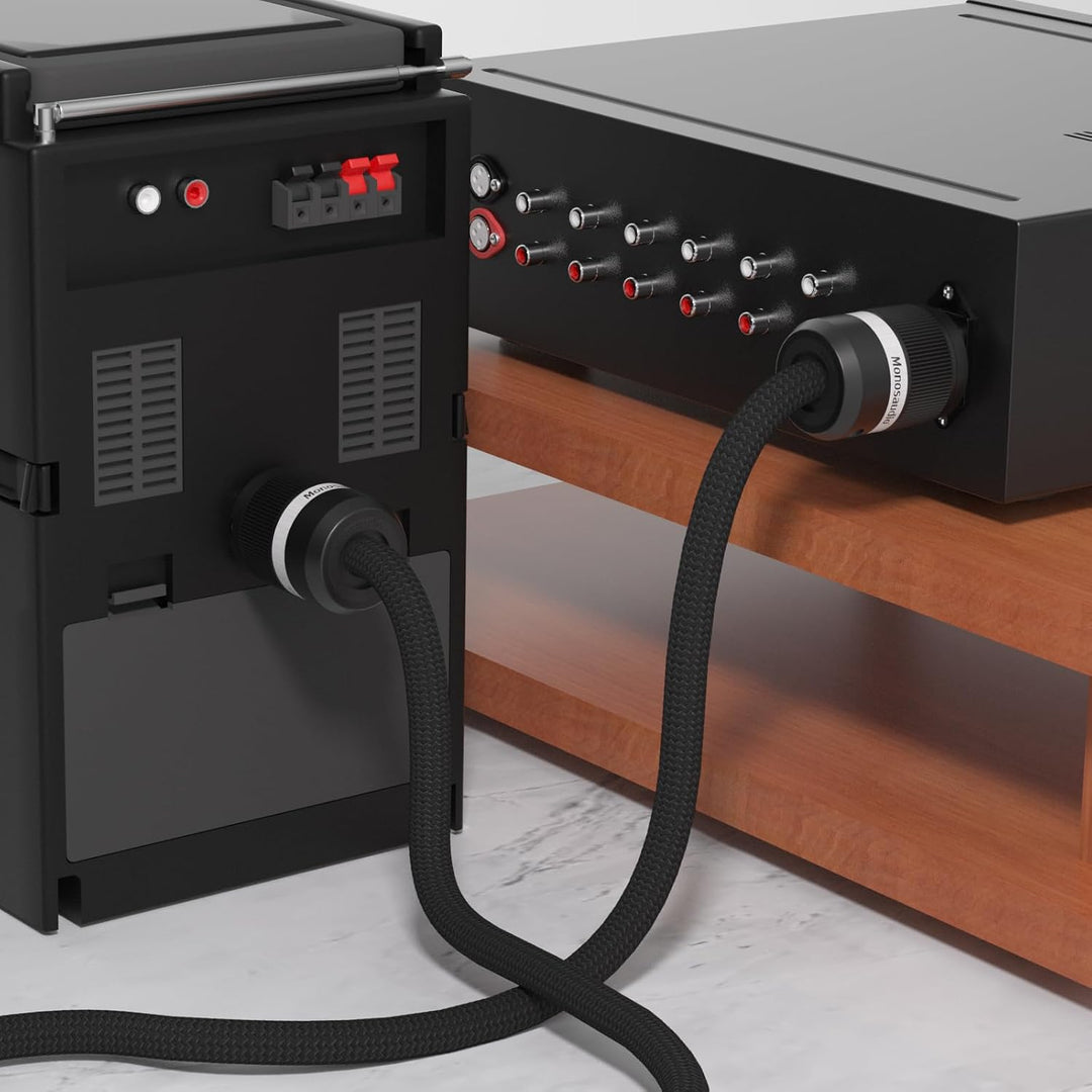Monosaudio P903 HiFi High-End Netzkabel 2.5 Sq, audiophiles Stromkabel 2 m mit OCC Kupferabschirmung
