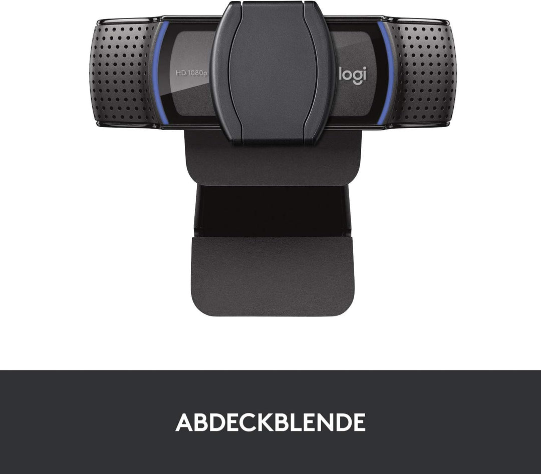 Logitech C920s HD PRO Webcam, Full-HD 1080p, 78° Blickfeld, Autofokus, Belichtungskorrektur, USB-Ans