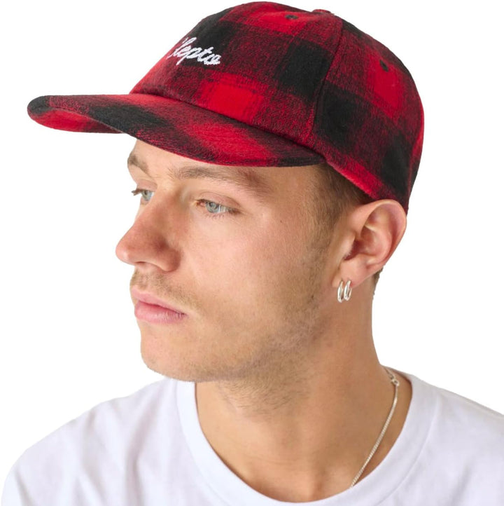 Cleptomanicx 6-Panel Cap Checker (Black)