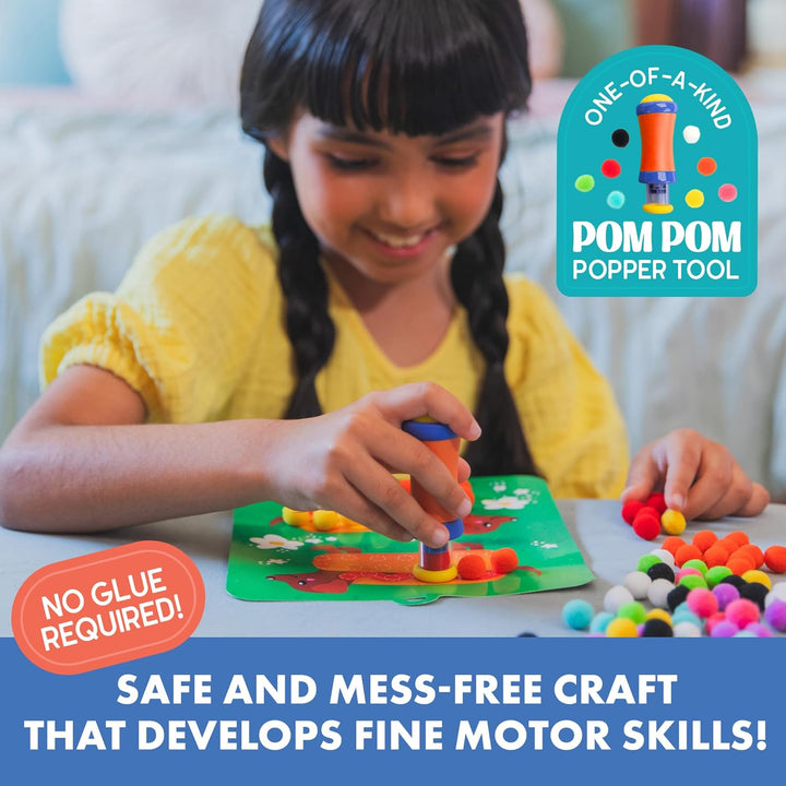 Learning Resources Educational Insights Pom-Pom-Kit, Spielzeug für 5-jährige Mädchen und Jungen, Bas