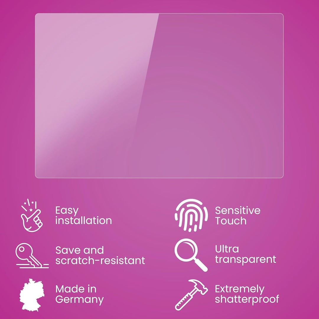 atFoliX Glasfolie kompatibel mit AGPTek A4 Panzerfolie, 9H Hybrid-Glass FX Schutzpanzer Folie