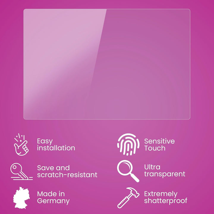 atFoliX Glasfolie kompatibel mit AGPTek A4 Panzerfolie, 9H Hybrid-Glass FX Schutzpanzer Folie