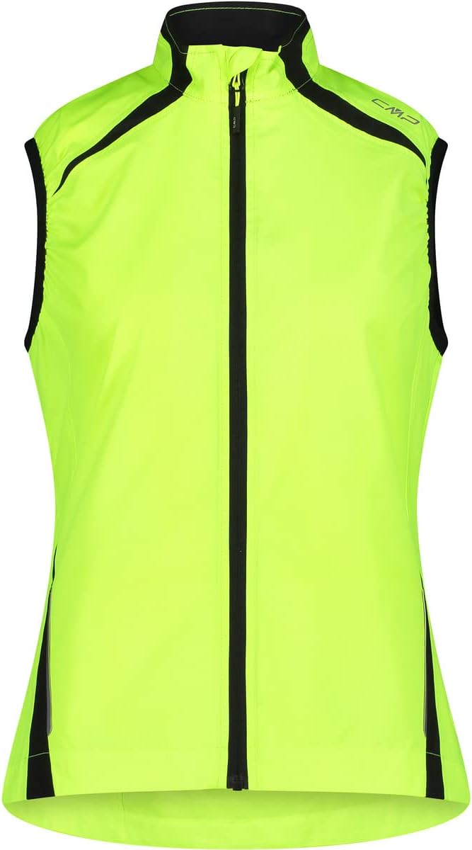 CMP Damen Fleece Kapuze Weste, XXS Neongelb, XXS Neongelb