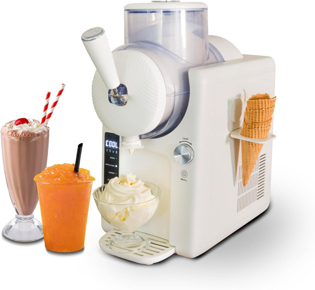 Unold 48950 Slush- und Softeismaschine Sofie mit Kompressor ca. 2 L 5 Programme für Slushies, Softei