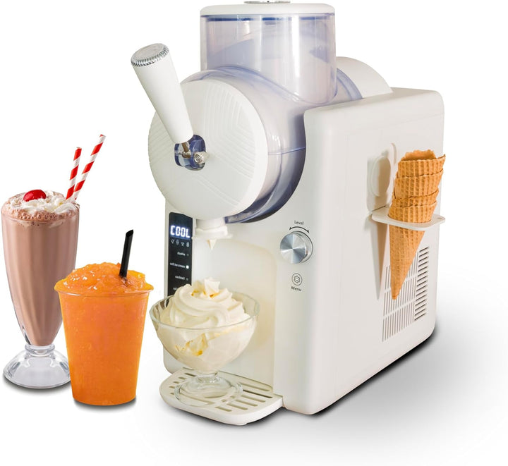 Unold 48950 Slush- und Softeismaschine Sofie mit Kompressor ca. 2 L 5 Programme für Slushies, Softei
