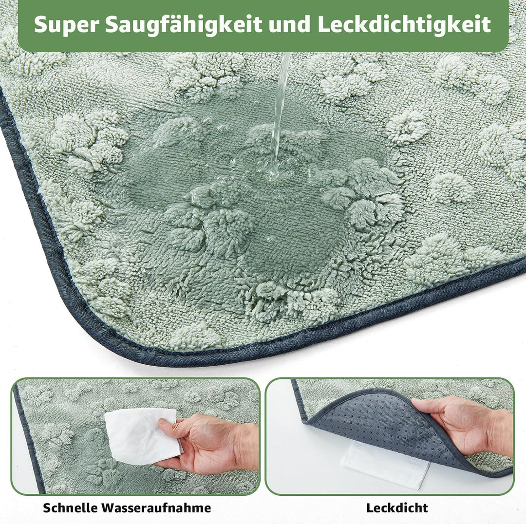 Super Saugfähig Welpenunterlagen Waschbar, 1er Weich Puppy Pads 208x133 cm | Auslaufsicher Welpen Un
