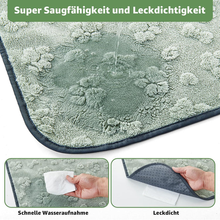 Super Saugfähig Welpenunterlagen Waschbar, 1er Weich Puppy Pads 208x133 cm | Auslaufsicher Welpen Un
