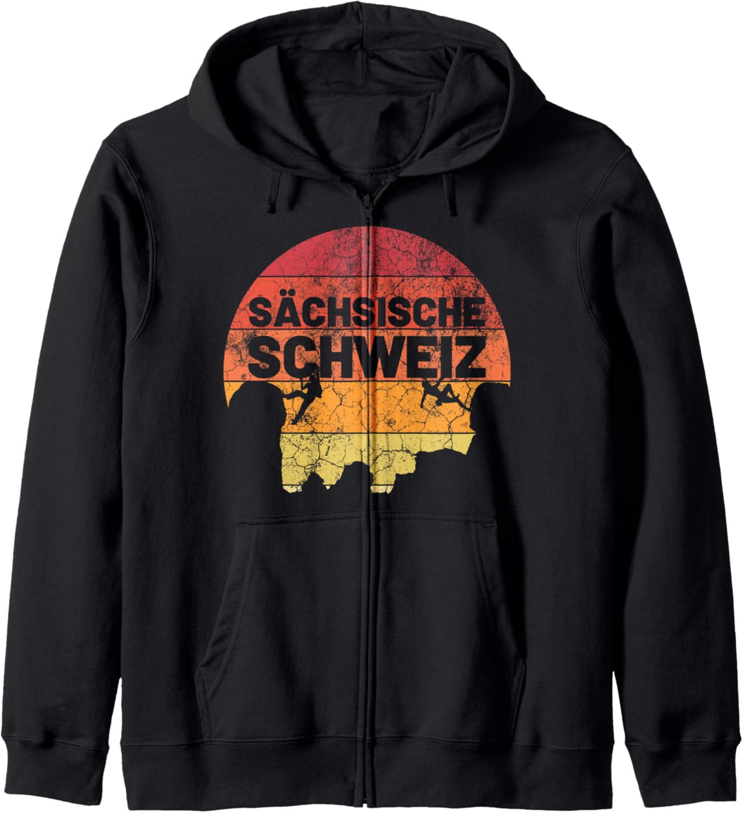 Sächsische Schweiz Sachsen Bergsteiger Kletterer Erzgebirge Kapuzenjacke