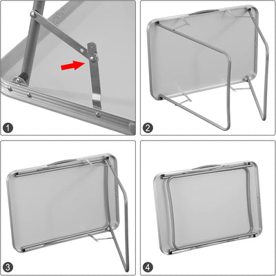 WOLTU Campingtisch Klapptisch Reisetisch mit Griff, 70x50x60cm(LxBxH) zusammenklappbar Gartentisch a