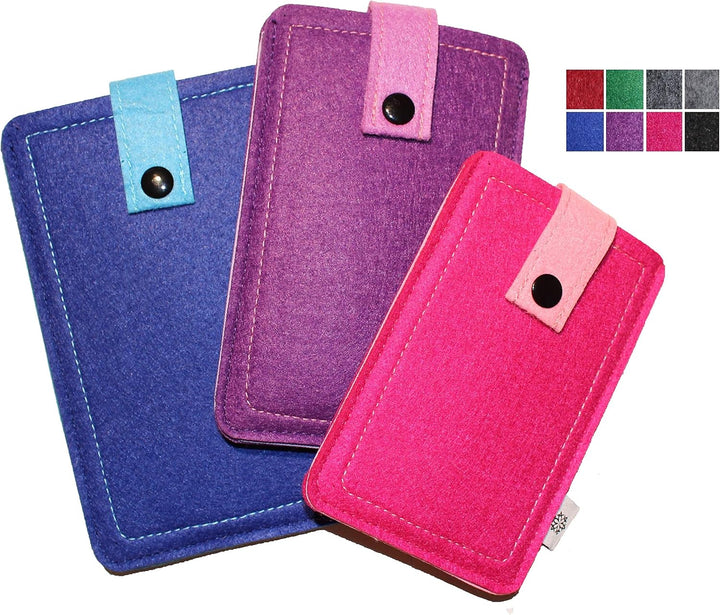 Davii Handy Filztasche für Samsung Galaxy A14 / A16 / A56, Schutztasche Robust, Handytasche mit Band