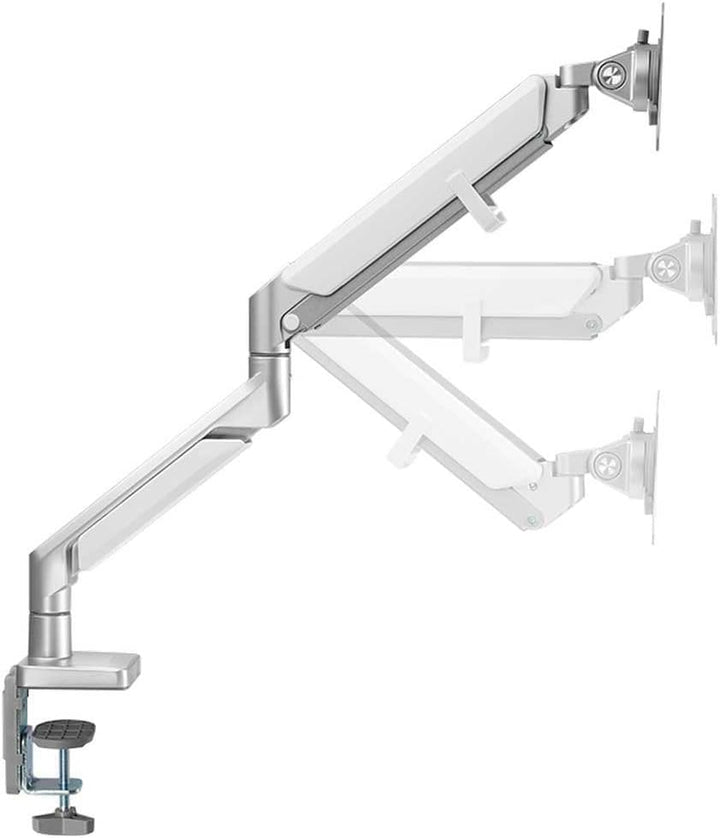 LogiLink BP0086 - Alu Monitor-Schreibtischhalterung für 17-32 Zoll (LCD, LED, OLED, …) mit Gasdruckf