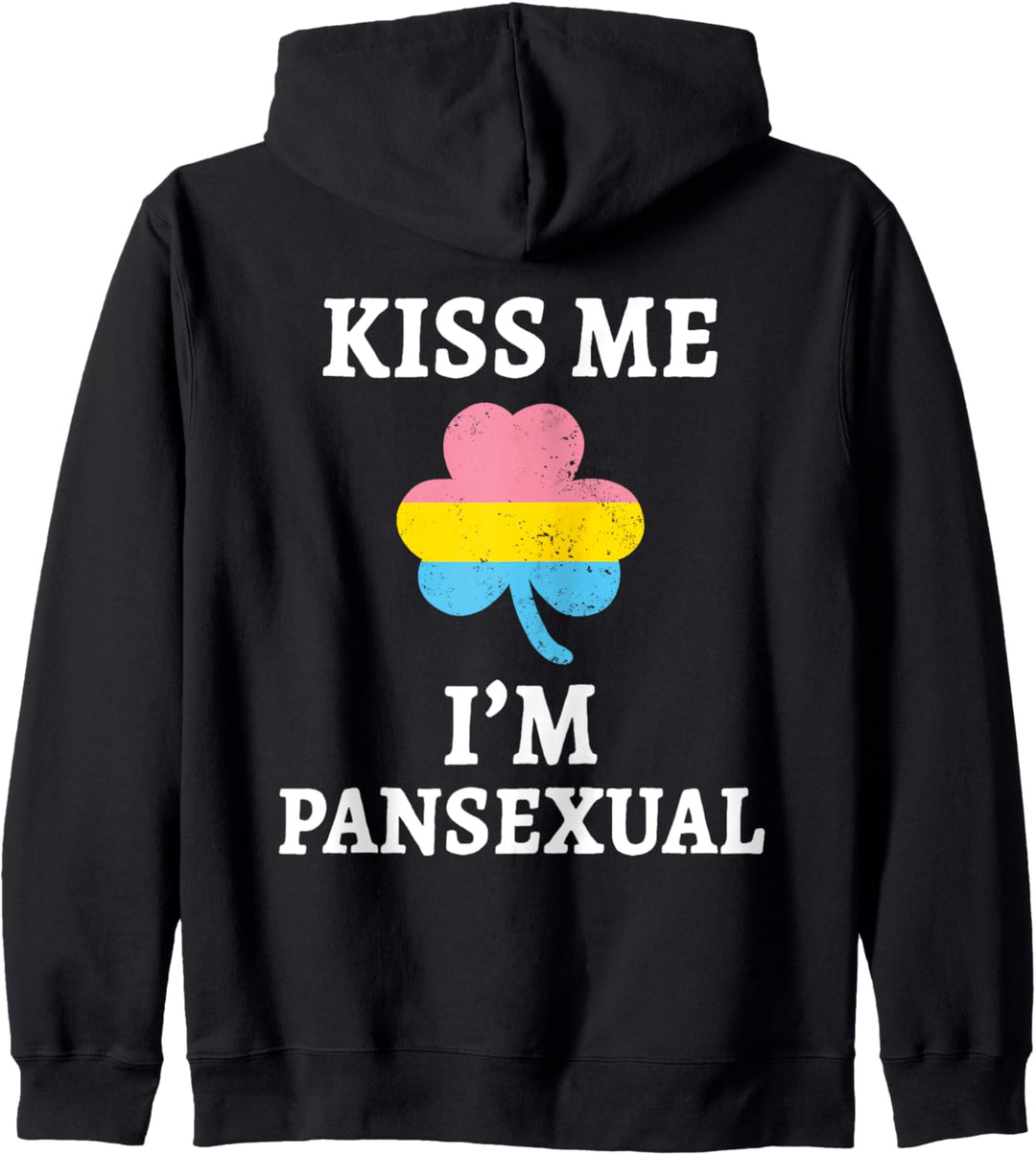 Kiss Me I'm Pansexual St Patrick's Day LGBTQ Pride Flag Kapuzenjacke