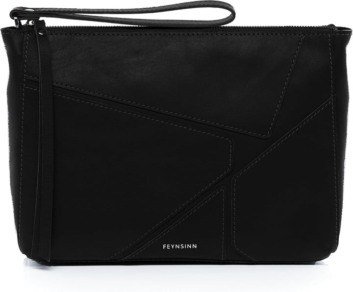 FEYNSINN Clutch mit langem Schultergurt JEMMA PUZZLE aus Premium Leder I Handtasche für Damen I Umhä