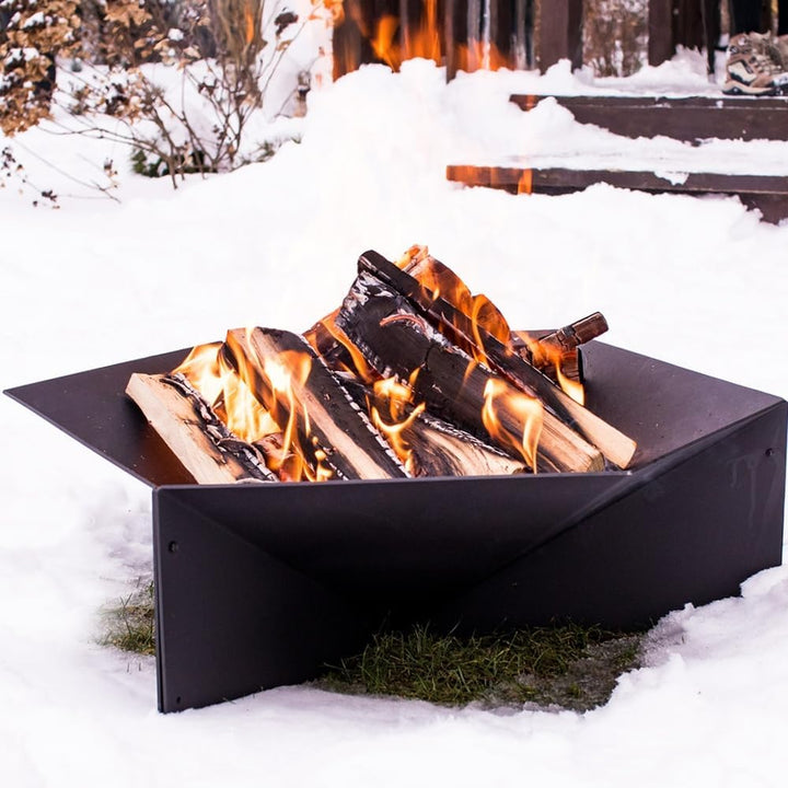 kratki Fire Gamma Gartenfeuerschale freistehend, sechseckig, Abmessungen B69,2 x L60,5 x H22,5 cm, G