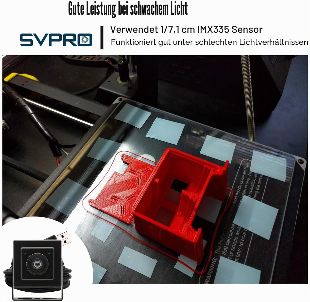 SVPRO 5MP 30FPS USB Weitwinkel Kamera für Computer, IMX335 Sensor Hochauflösende Sicherheitskamera f