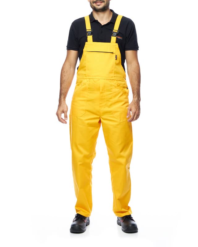Mazalat Lange Latzhose mit Multifunktionstaschen Berufsbekleidung für Handwerker, Maurer, Dachdecker