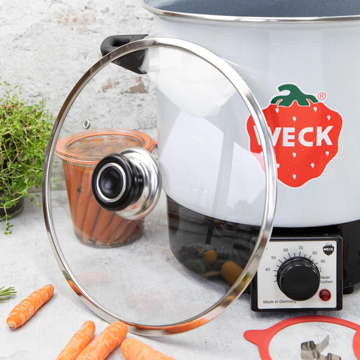 WECK Original Glasdeckel ⌀ 26cm für Einkochautomaten WMT 10 | Passgenauer Deckel für sicheres Einkoc