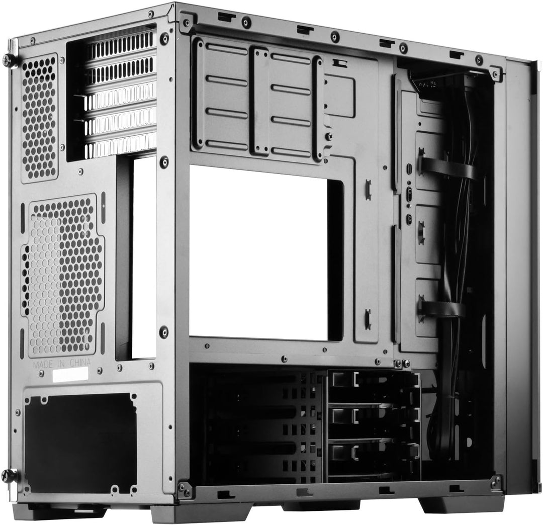 SilverStone Technology SST-LD01B - Lucid Serie Mini Tower Micro ATX Computer Gehäuse, 3X Seitenteil
