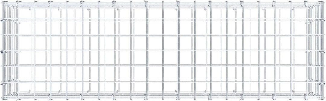 GABIONA Steinkorb-Gabione eckig, Maschenweite 5 x 5 cm, Tiefe 30 cm, Gabione 100 x 30 x 30 cm (L x H