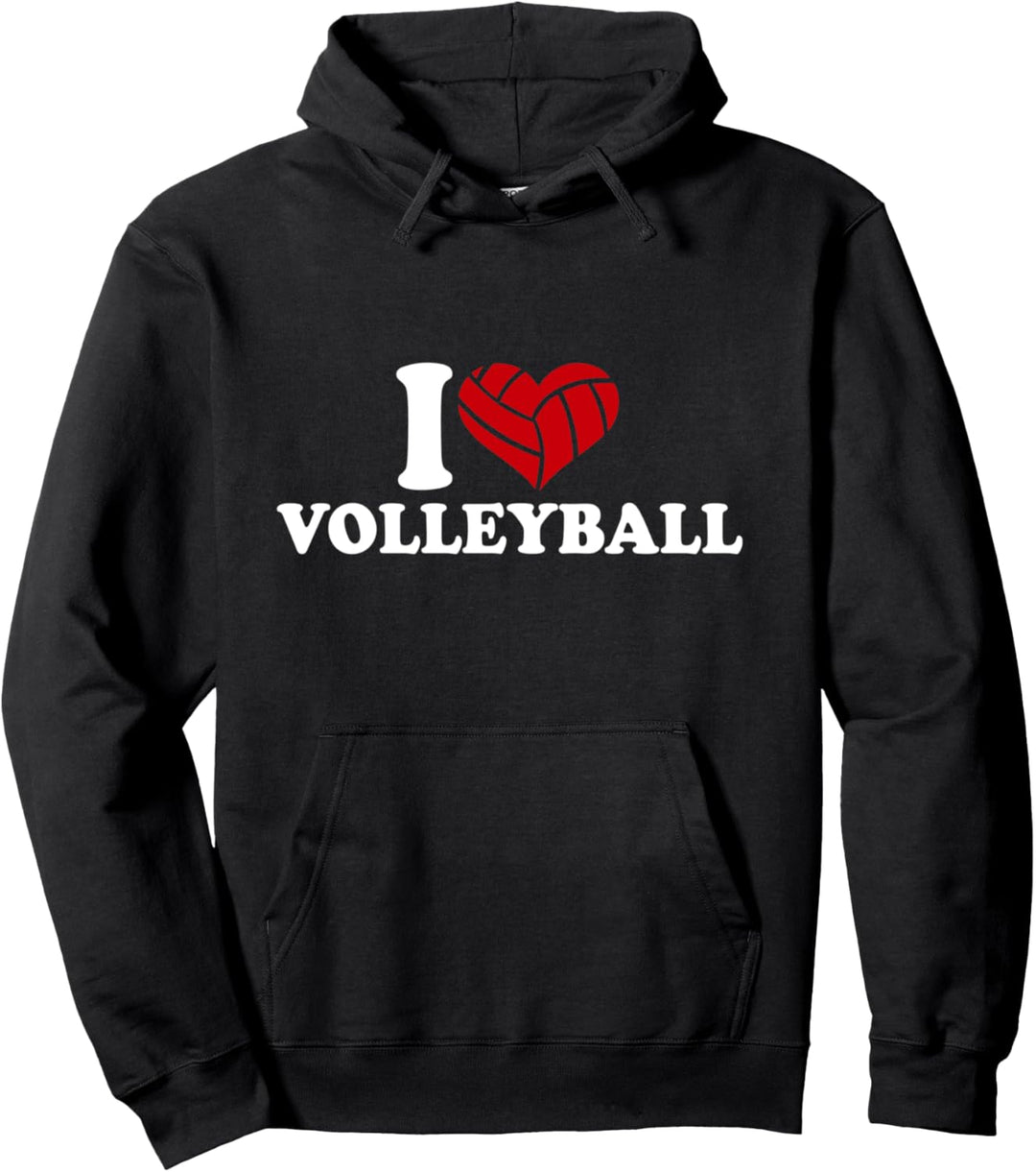 Ich liebe Volleyball Pullover Hoodie