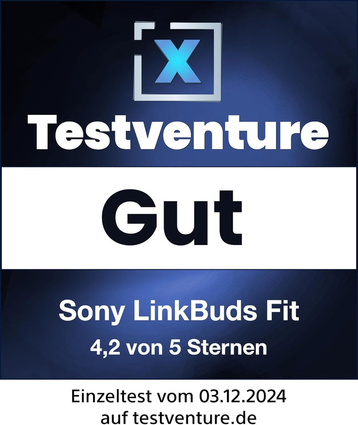 Sony LinkBuds Fit - Kabellose Noise Cancelling Bluetooth Earbuds - Komfortabel, leicht, Hi-Res-Sound