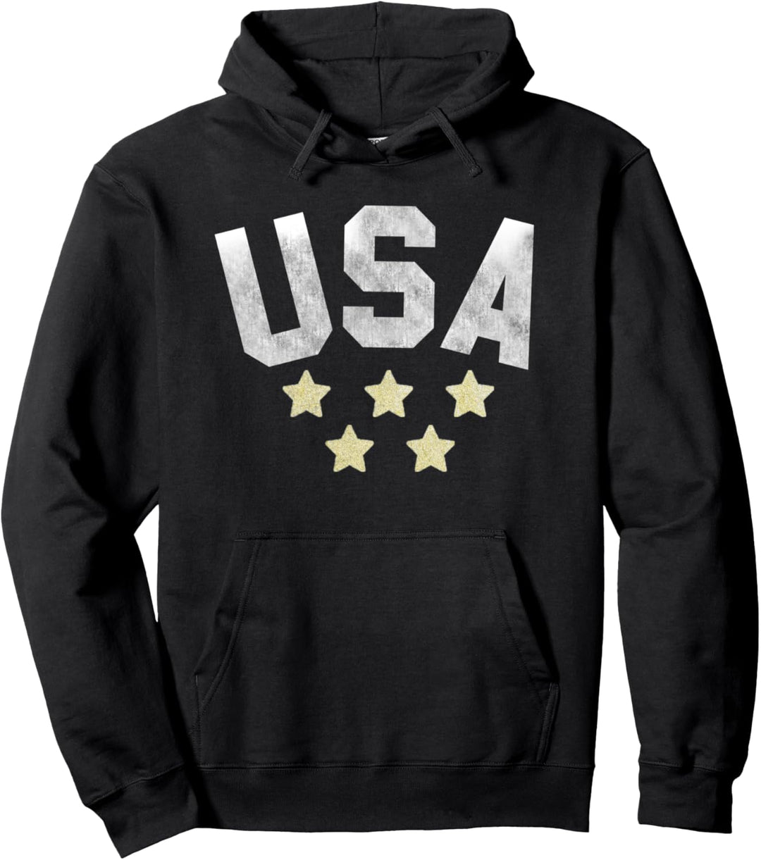 Trendy USA 1894 Red White And Blue Basic Pullover Hoodie
