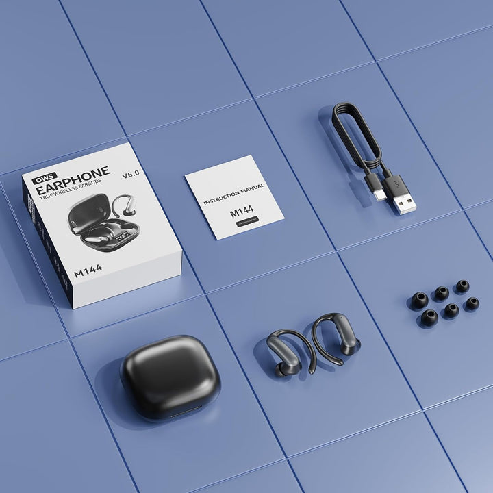Kopfhörer Kabellos Bluetooth 6.0 in Ear Kopfhörer Sport 32Std 3D-Stereo Tiefer Bass Earpods mit Vers