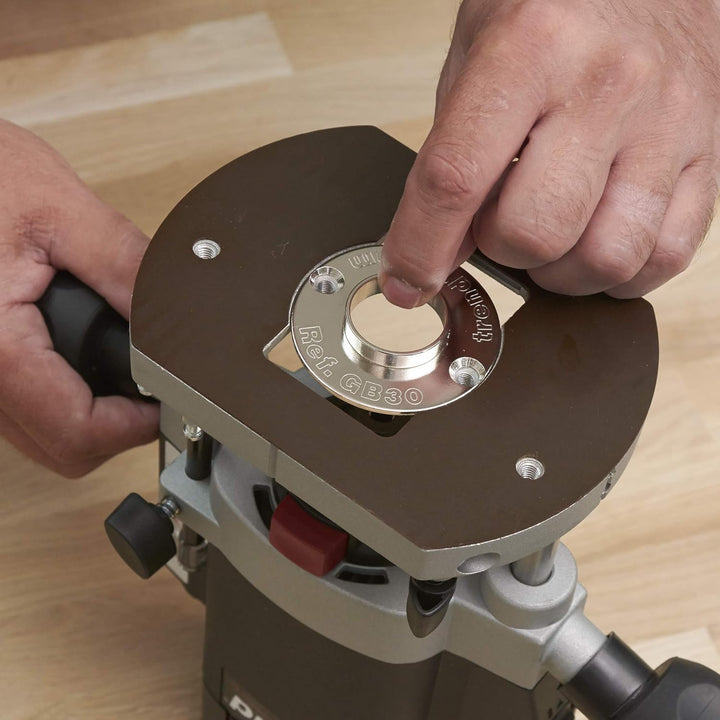 Trend 30mm Jig Router Führungsbuchse, Standard 6mm Spigot Länge Führungsbuchse für Jig Jigs im Hande