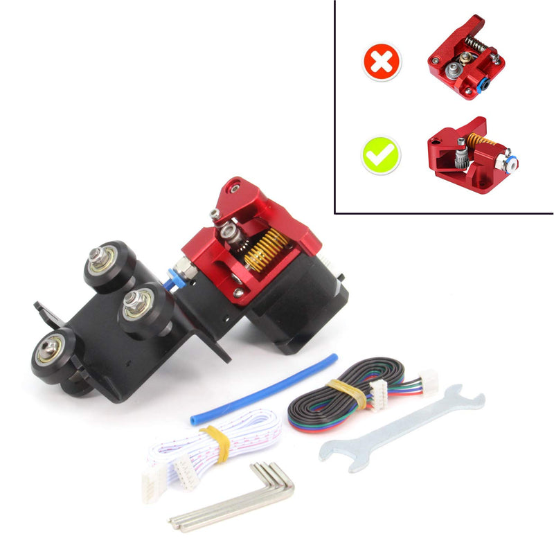 Befenybay Upgrade Direkte Doppelzahnextruder-Trägerplatte mit Riemenscheibe mit Schrittmotor Einfach