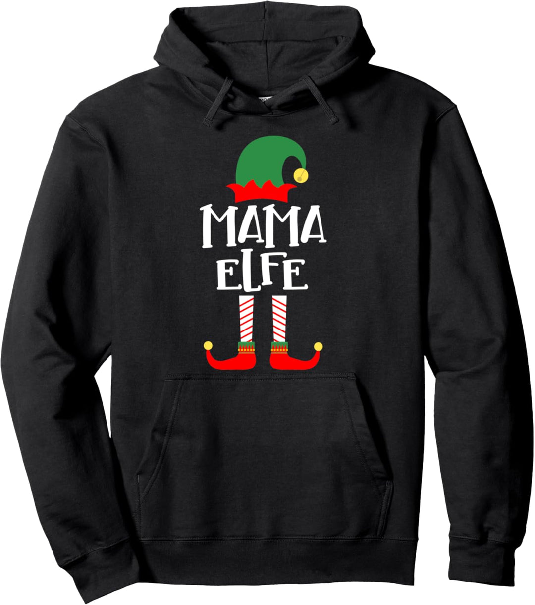 Mama Elfe Familienoutfit Familie Partnerlook Weihnachten Pullover Hoodie