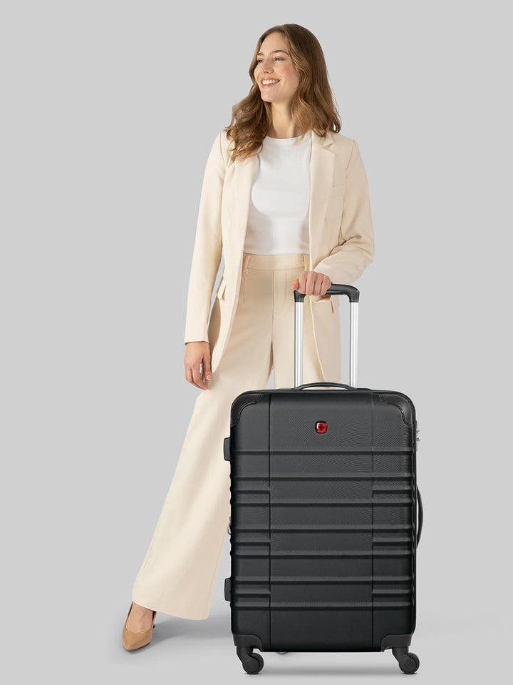 WENGER Check-in Koffer für Damen und Herren | mittelgrosser Trolley 46 x 26 x 65 cm aus hochwertigem
