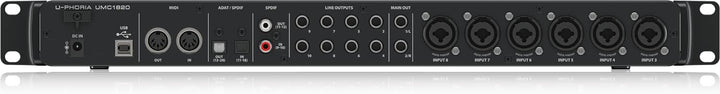 Behringer UMC1820 Audiophiles 18x20, 24-Bit/96 kHz USB Audio/MIDI Interface mit Midas Mikrofonvorver