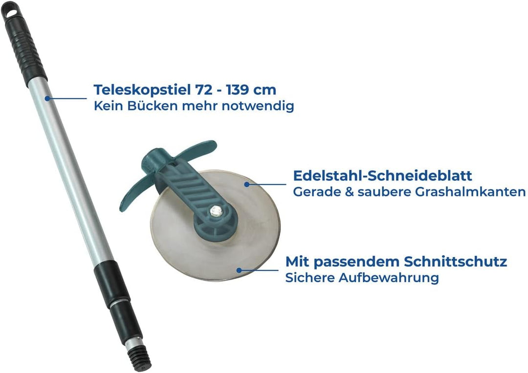 Maximex Rasenkanten-Roller Cut, Rasenkantenschneider mit Schnittschutz