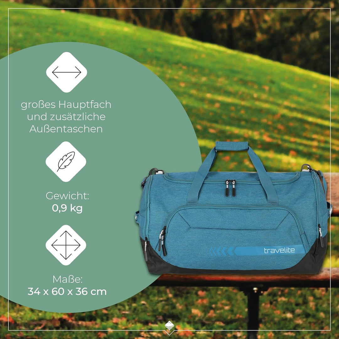 travelite grosse Reisetasche Grösse L, Gepäck Serie KICK OFF: Praktische Reisetasche für Urlaub und