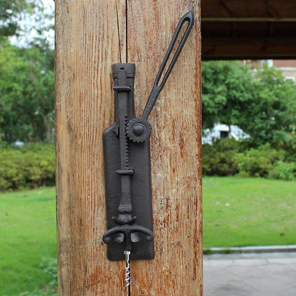 AFUDER An der Wand Montiert Weinöffner Europäisches Retro-Gusseisenhandwerk für den Hausgebrauch Kor