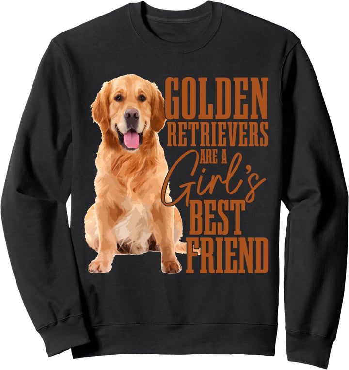 Golden Retriever sind Mädchen beste Freundin Golden Retriever Mom Sweatshirt