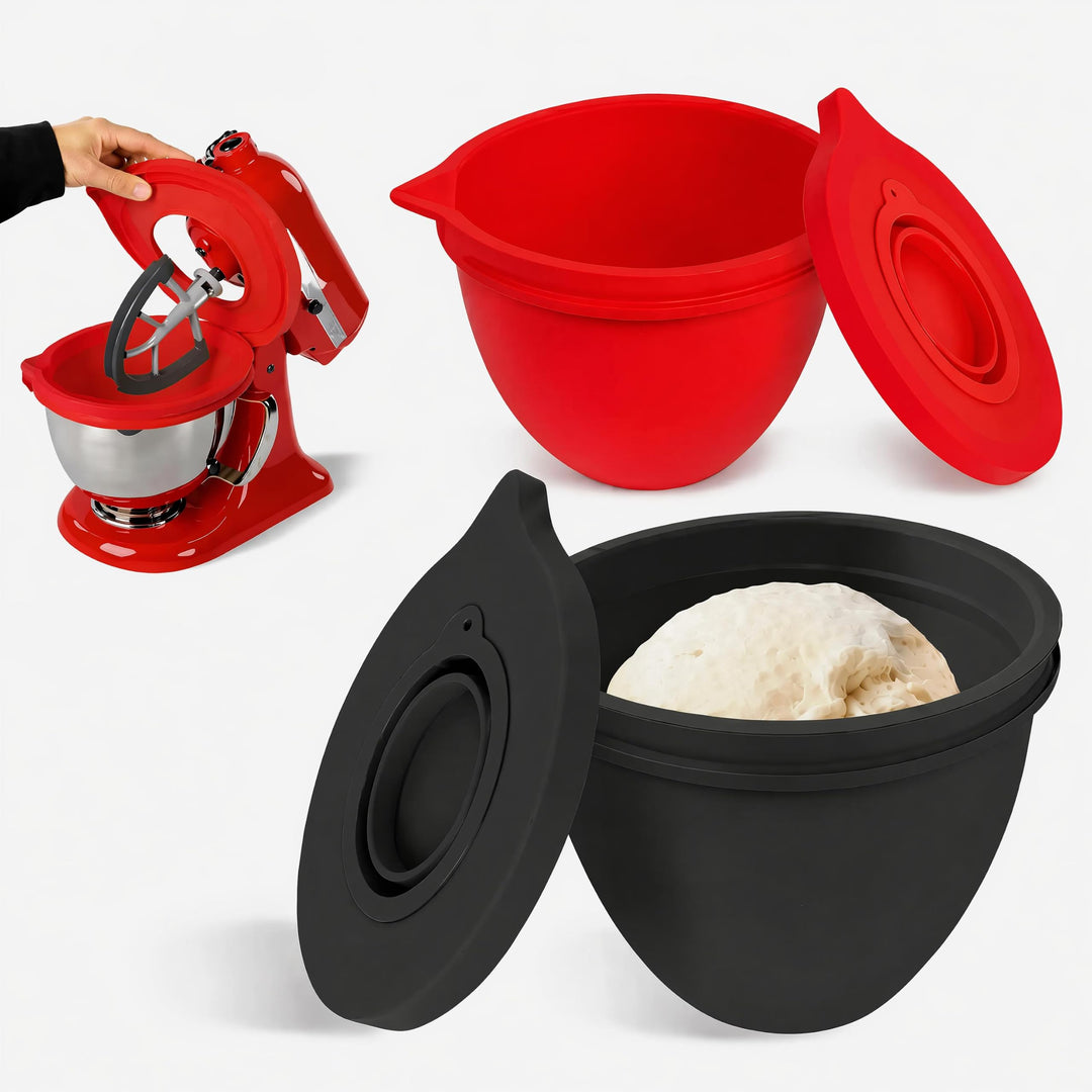 Silikon-Einlagen, kompatibel mit Kitchen Aid 4,5-5-Quart-Mixer mit kippbarem Kopf, 2 Einlagen mit De